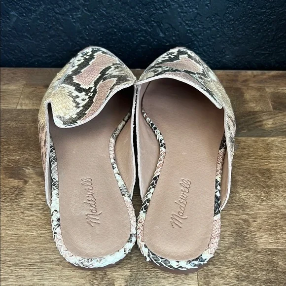 Madewell Women’s Snakeskin Patterned Mules Size 9.5 - Picture 3 of 5
